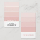 PAINT SWATCH CHIP Modernes Interieur ombre dusus p Visitenkarte (Vorne/Hinten)
