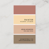 Paint Swatch Painter Contractor Designer Bold Visitenkarte (Vorderseite)