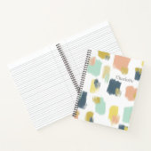 Paint Swatts in Pastellfarben-Erdfarben mit Namen Notizblock (Innenseite)