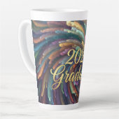 Paint Swirl 2026 Graduate Mug Milchtasse (Linke Ecke)