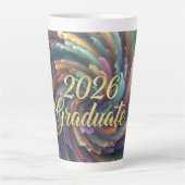 Paint Swirl 2026 Graduate Mug Milchtasse (Vorderseite)
