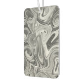 Paint Swirl Art INITIALS Schwarz-weiß Grau Mod Ang Autolufterfrischer (Links)