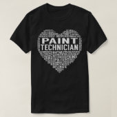 Paint Technician Heart T-Shirt (Design vorne)