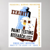 Paint Testing Exhibit 1940 WPA Poster (Vorne)