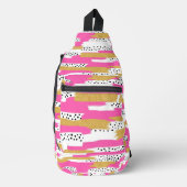 Paint The Day: Abstrakt Chic Crossbody Bag (Vorderseite)