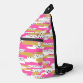 Paint The Day: Abstrakt Chic Crossbody Bag (Rechte Ecke)
