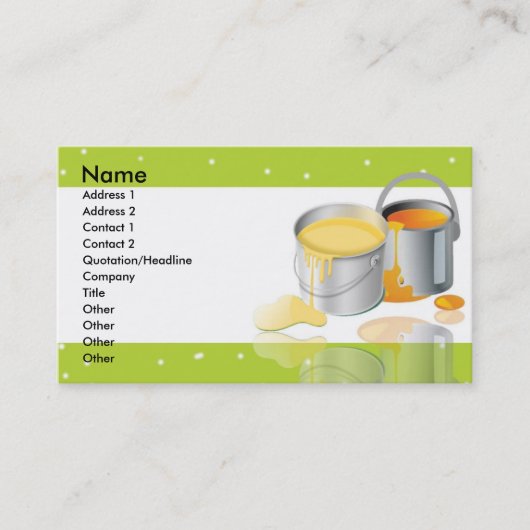 Paint Tins Visitenkarte (Vorderseite)