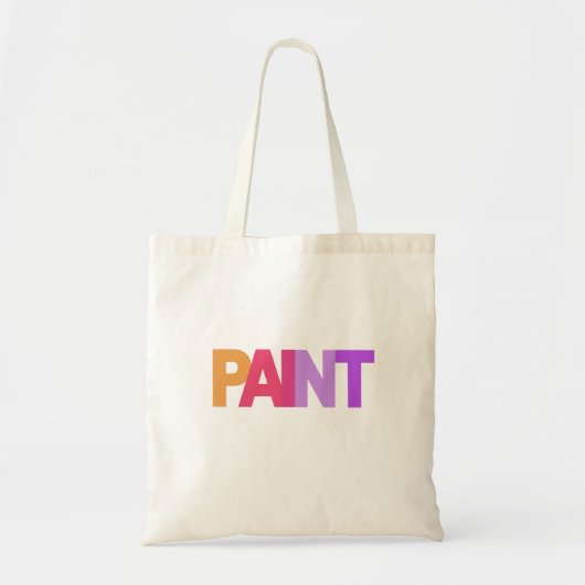 Paint Tote Bag Tragetasche (Vorne)