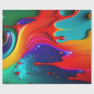 Paint Tropfen Geschenkpapier