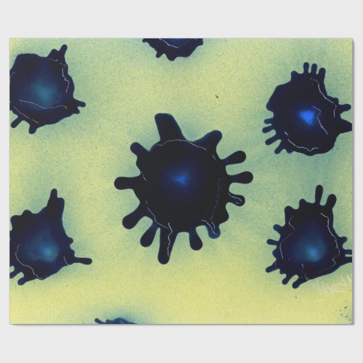 Paint Tropfen Geschenkpapier (Flach)