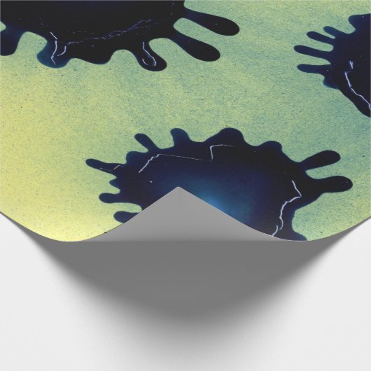 Paint Tropfen Geschenkpapier (Ecke)