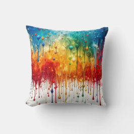 Paint Tropfen Kissen