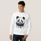 Paint Tropfen Panda Sweatshirt (Vorne ganz)