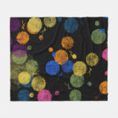 Paint Tropfens Fleece Blanket (Vorderseite (Horizontal))