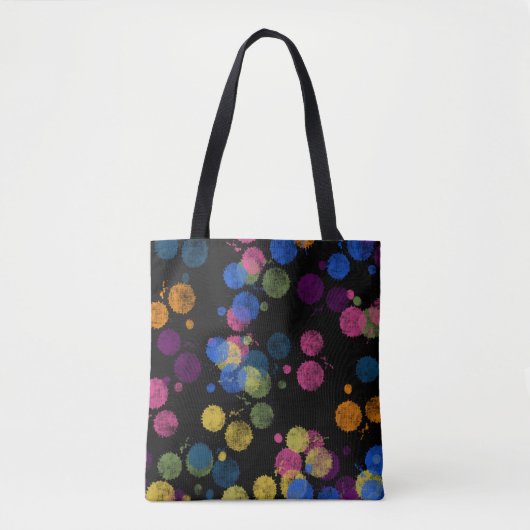 Paint Tropfens Tote Bag Tasche (Vorderseite)