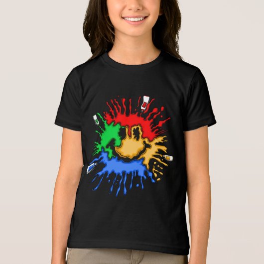 Paint Tube Smile Tri-Blend Shirt (Vorderseite)