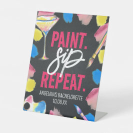 Paint und Silicon Chalkboard Junggeselinnen-Abschi Sockelschild