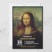 Paint und Sip Brautparty Einladung (Vorderseite)