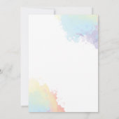 Paint und Sip Brautparty Einladung (Rückseite)