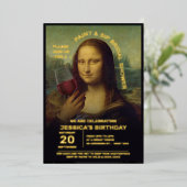 Paint und Sip Brautparty Folieneinladung (Stehend vorne)