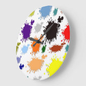 Paint Wall Clock Große Wanduhr (Winkel)