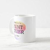 Paint Water not Tee Personalisierte Künstlerische  Kaffeetasse (Vorderseite Links)