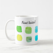 Paint Water Wassercolor Künstler Custom Green Kaffeetasse (Links)