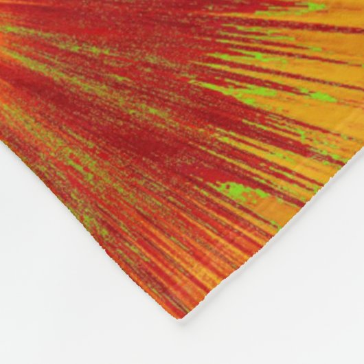 Paint Wave Wildblume 1 Fleece Blanket (Ecke)