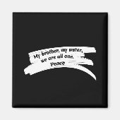 Paint Wide Peace Message Magnet (Vorne)