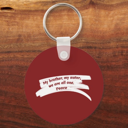 Paint Wide Peace Message Schlüsselanhänger (Vorderseite)