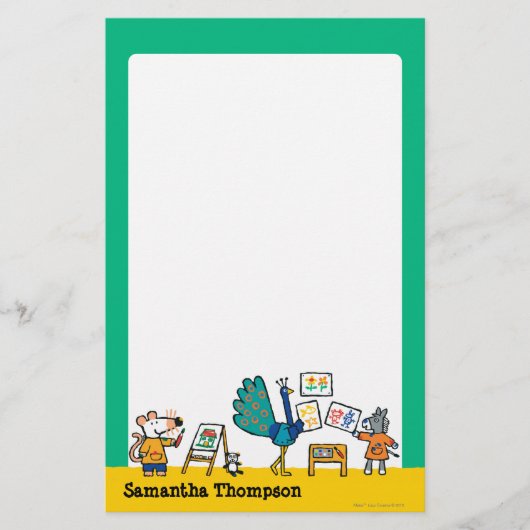 Paint with Maisy! Briefpapier (Vorderseite)