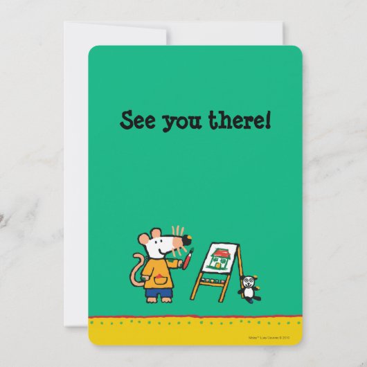 Paint with Maisy! Einladung (Rückseite)