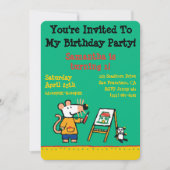 Paint with Maisy! Einladung (Vorderseite)