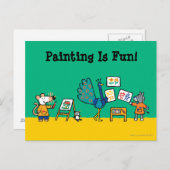 Paint with Maisy! Postkarte (Vorne/Hinten)