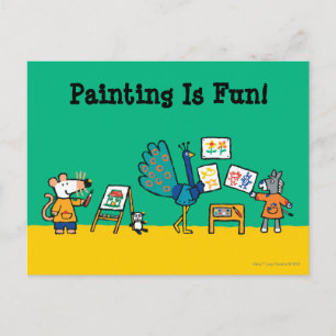 Paint with Maisy! Postkarte