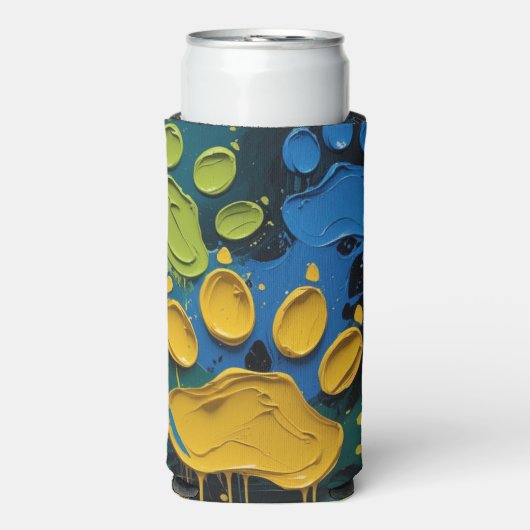 Paint with paws selters dosenkühler (Seltzer Vorderseite)