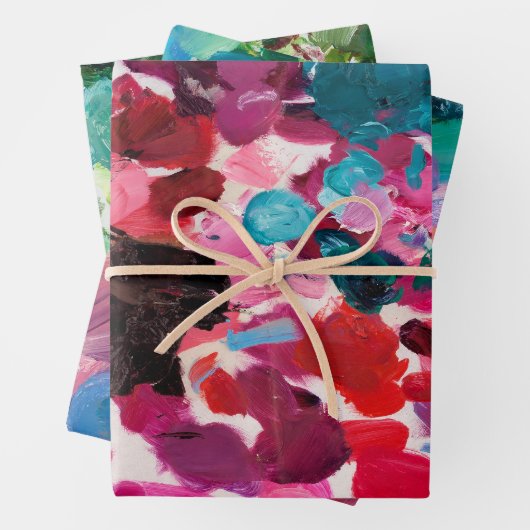 Paint Wrapping Paper Three Geschenkpapier Set (Beispiel)