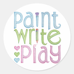 Paint Write Play Aufkleber