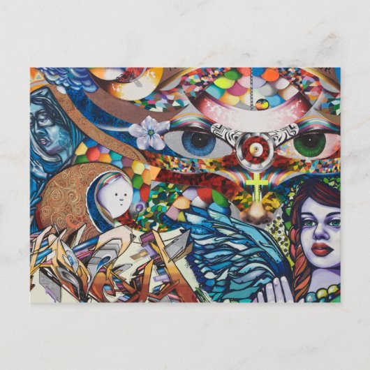 Paint Your Faith Postcard Postkarte (Vorderseite)