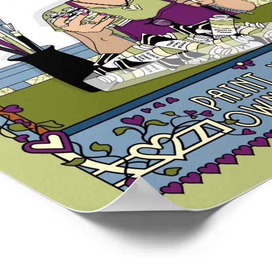 Paint your own Leinwand_A_8x10 Poster (Ecke)