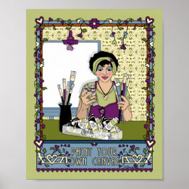 Paint your own Leinwand_A_8x10 Poster