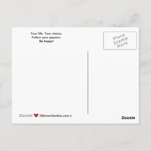 Paint your own Leinwand_A_ Postcard Postkarte (Rückseite)