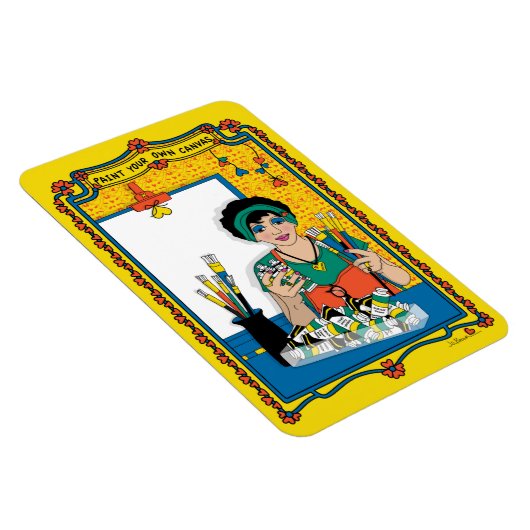 Paint your own Leinwand_B_4x6 Kühlschrank Magnet (Rechte Seite)