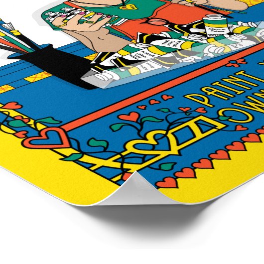 Paint your own Leinwand_B_8x10 Poster (Ecke)