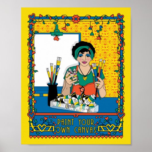 Paint your own Leinwand_B_8x10 Poster (Vorne)