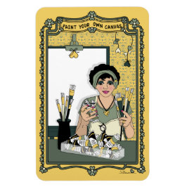 Paint your own Leinwand_C_4x6 Kühlschrank Magnet