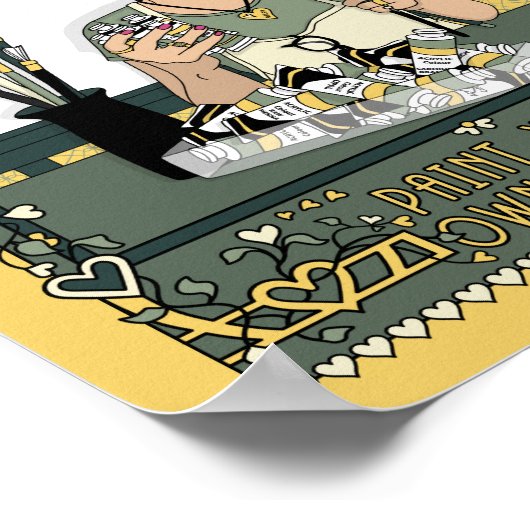 Paint your own Leinwand_C_8x10 Poster (Ecke)