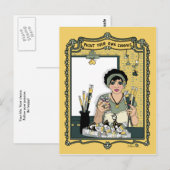 Paint your own Leinwand_C_ Postcard Postkarte (Vorne/Hinten)