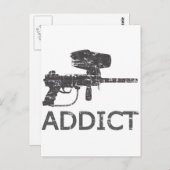 Paintball Addict Postkarte (Vorne/Hinten)