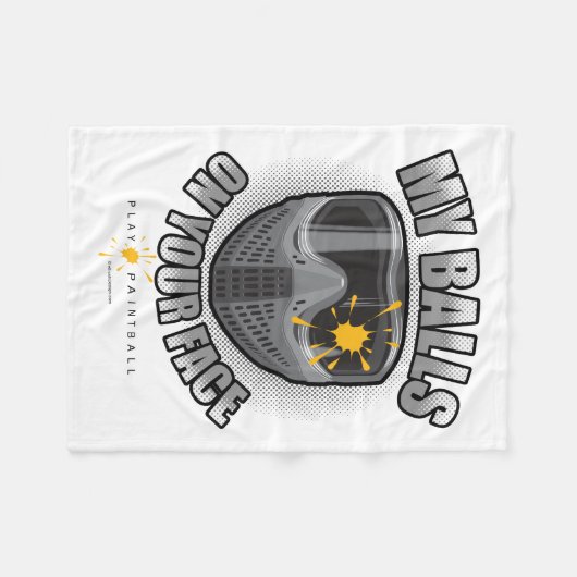 Paintball auf deinem Gesicht Fleecedecke (Vorderseite (Horizontal))